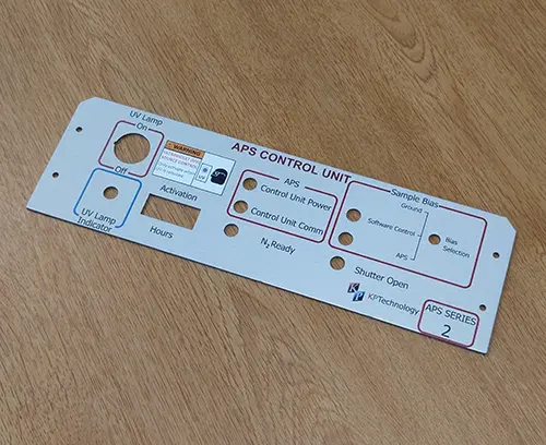 Printing of legends and logos.