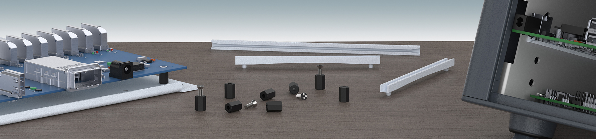 Accessories for fitting PCBs
