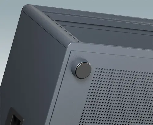 Fitted with four ABS feet with non-slip pads