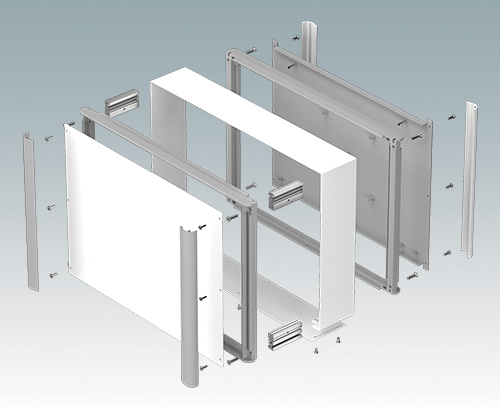 Enclosure components (supplied fully assembled)