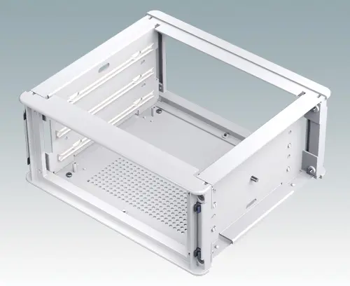 Internal chassis with accessory guides for slide-in PCBs
